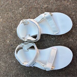 Teva White Strappy Sandals